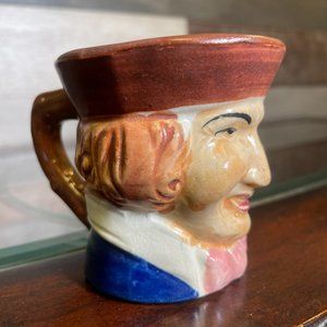 Vintage Toby Mug Colonial Man Face Handpainted Made in Occupied Japan 1945-1952